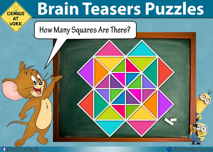 How Many Squares Puzzles Picshood